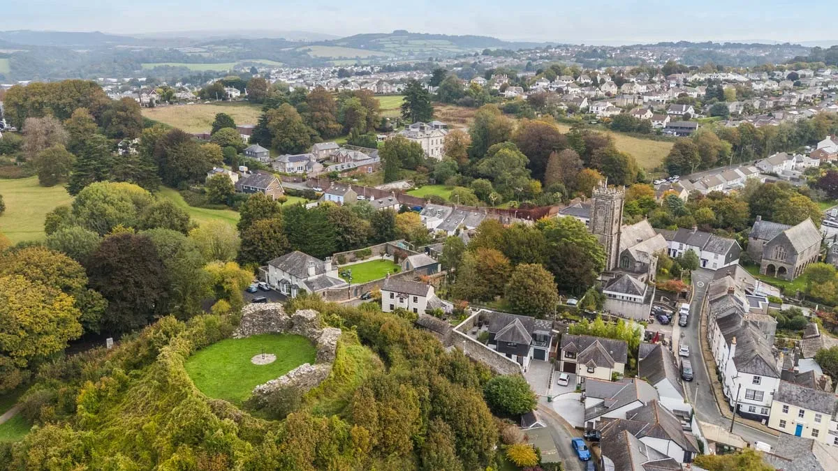 Aerial view over Plympton