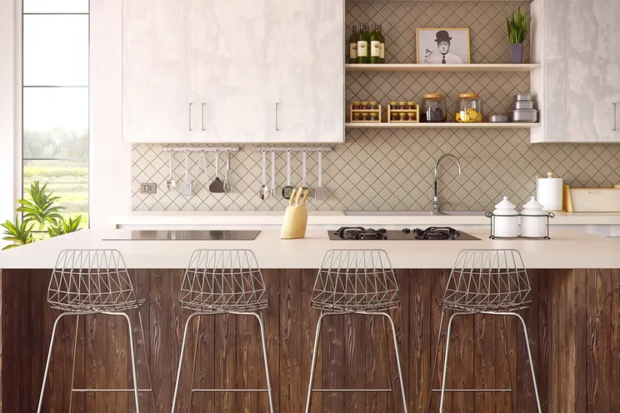 A bright, well-kept kitchen